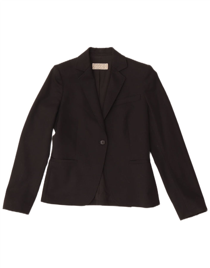 Giacca blazer a 1 bottone da donna New York Industrie EU 40 lana nera media