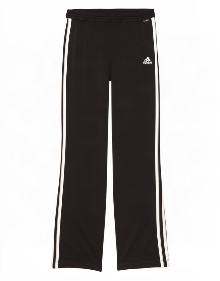Pantaloni della tuta da donna Adidas UK 10 piccoli poliestere nero