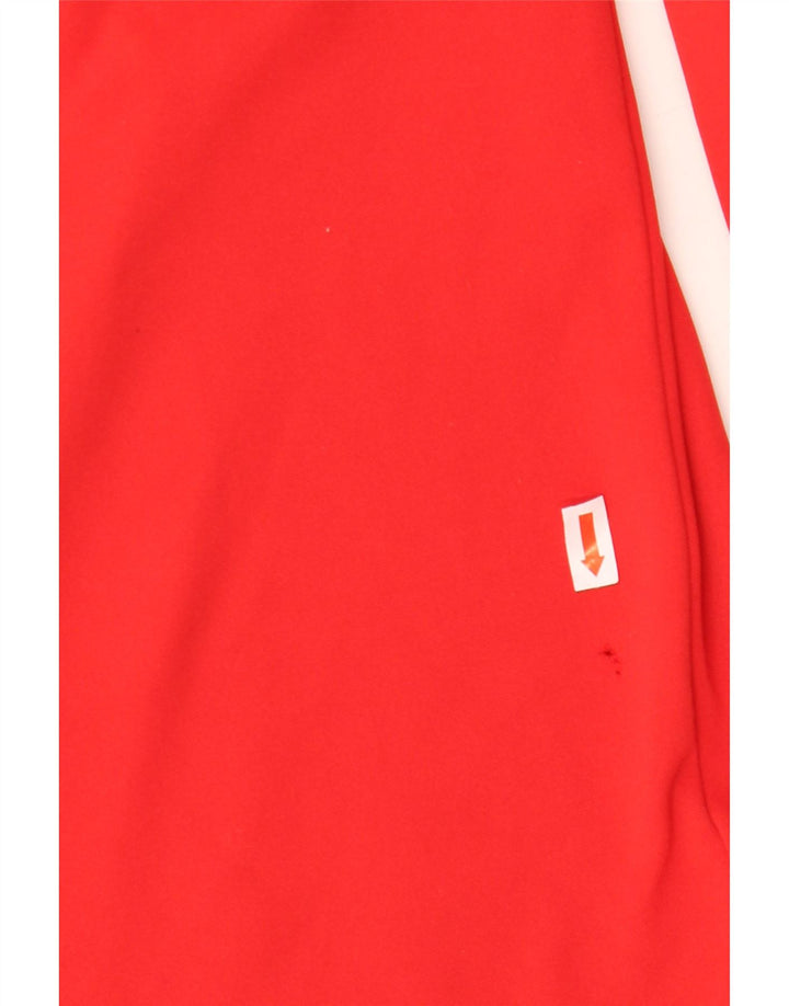 Maglia da tuta pullover con zip grafica Nike Dri Fit da uomo, grande, rossa