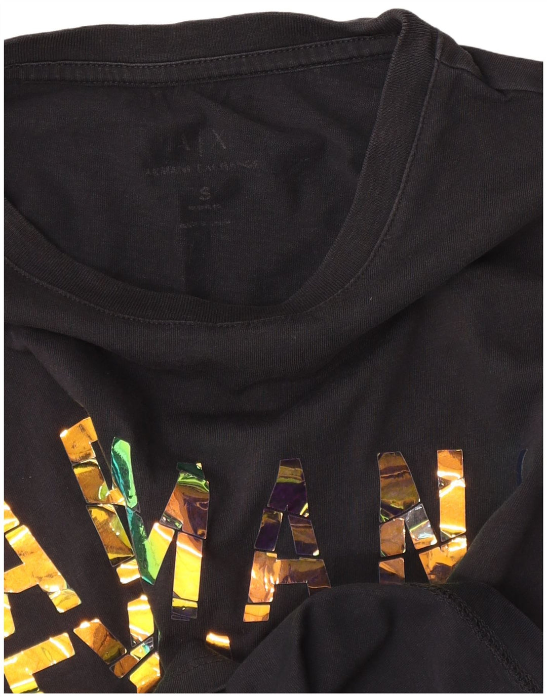 T-shirt grafica da uomo Armani Exchange Top piccola nera