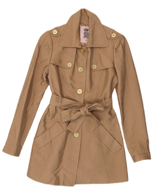 Trench da donna Juicy Couture UK 10 piccolo cotone beige