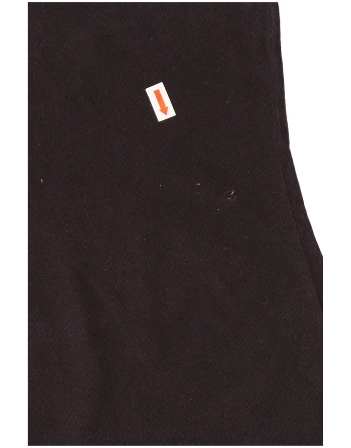 T-shirt grafica da donna Champion Top UK 10 piccola in cotone nero