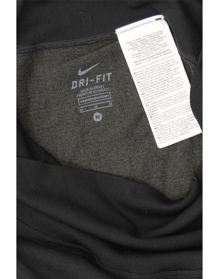 Leggings Nike Dri Fit da donna UK 12 Medium Black Colourblock in poliestere