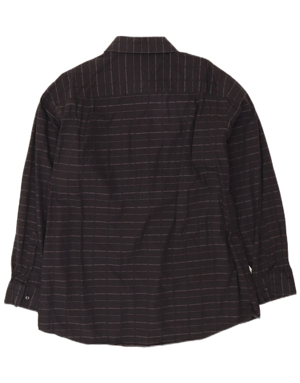 CALVIN KLEIN Camicia da uomo taglia 17 XL cotone a righe nere