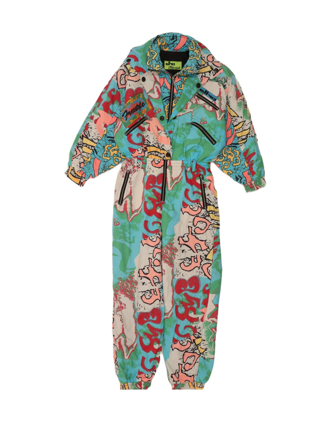 Tuta da sci grafica oversize da donna Elho EU 40 media multicolore