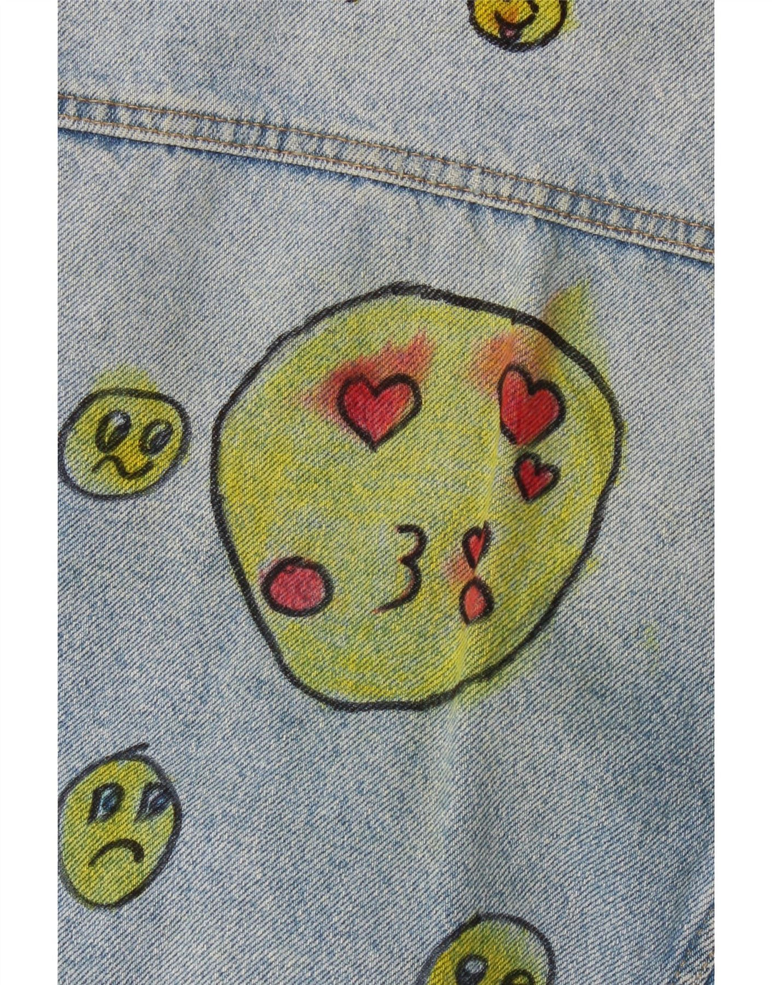 Giacca in denim grafico per ragazze Zara 8-9 anni Blu
