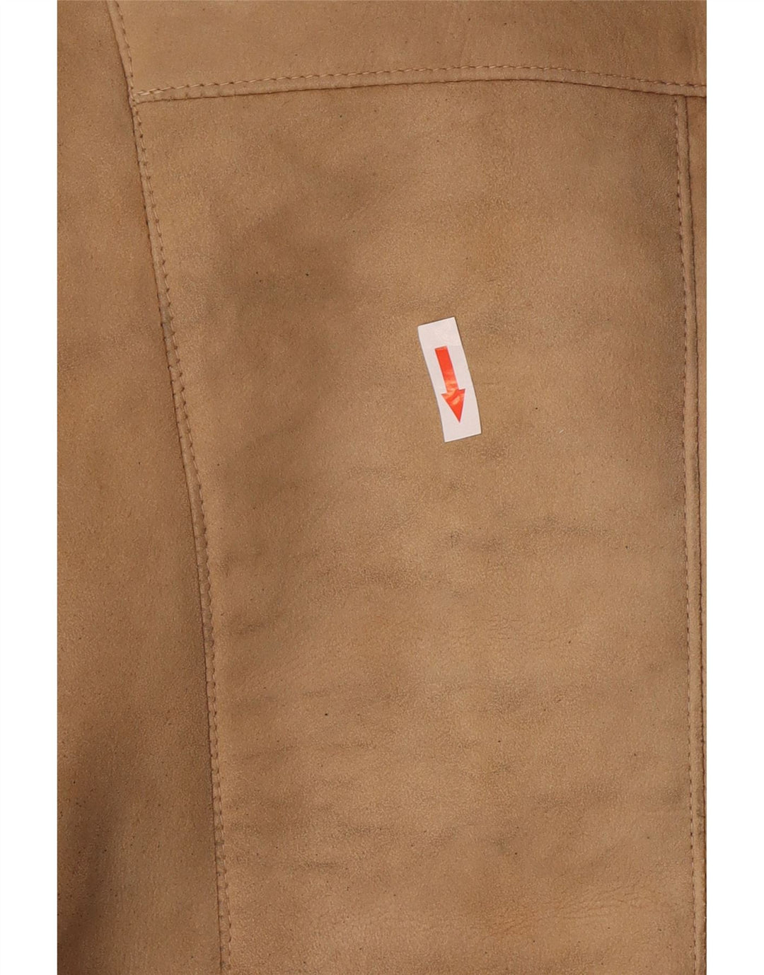 Cappotto in shearling vintage da donna UK 10 piccolo beige