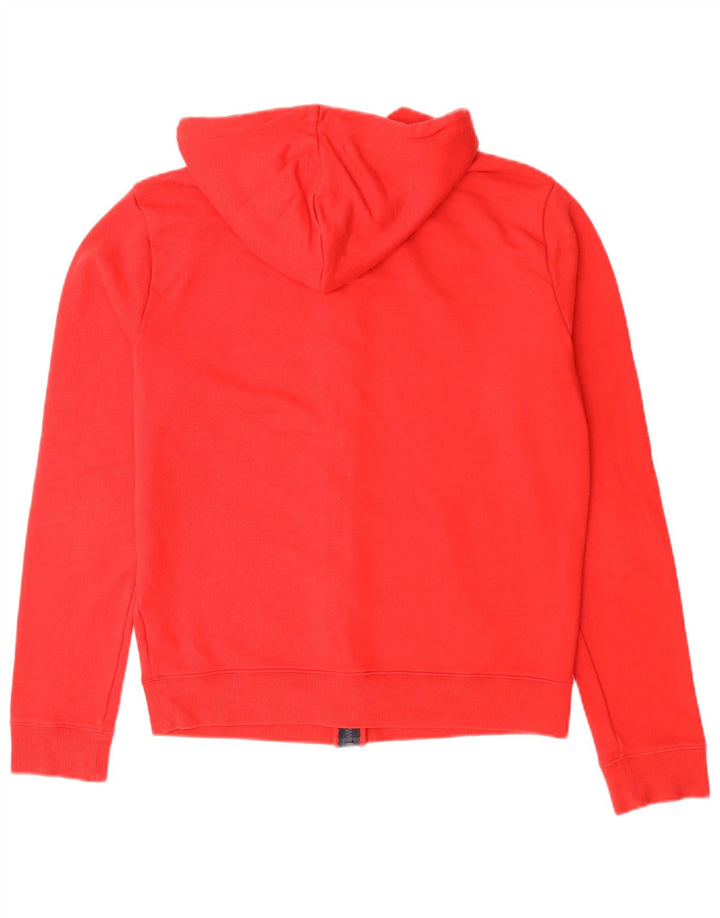 Maglione con cappuccio e zip grafica da uomo Tommy Hilfiger in cotone rosso medio