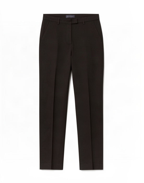Pantaloni da Abito Slim Donna Trussardi IT 40 Small W28 L28 Poliestere Nero