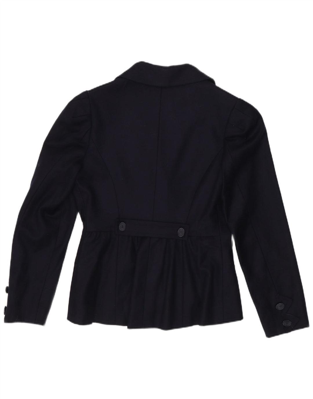 Giacca blazer vintage da donna a 3 bottoni UK 4 XS blu navy