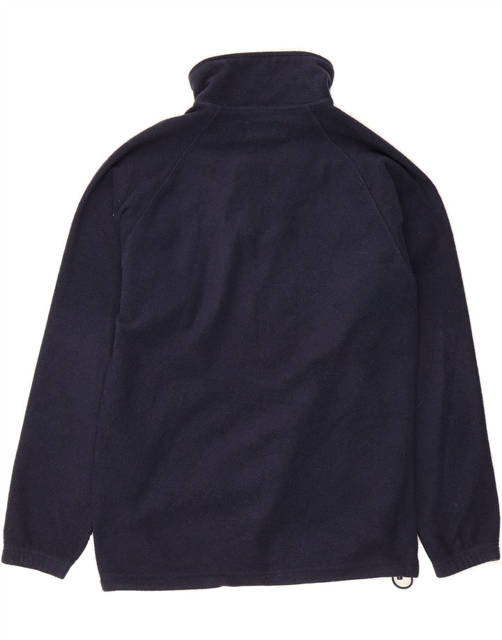 KAPPA Mens Zip Neck Fleece Jumper Medium Navy Blue Vintage Kappa and Second-Hand Kappa from Messina Hembry 
