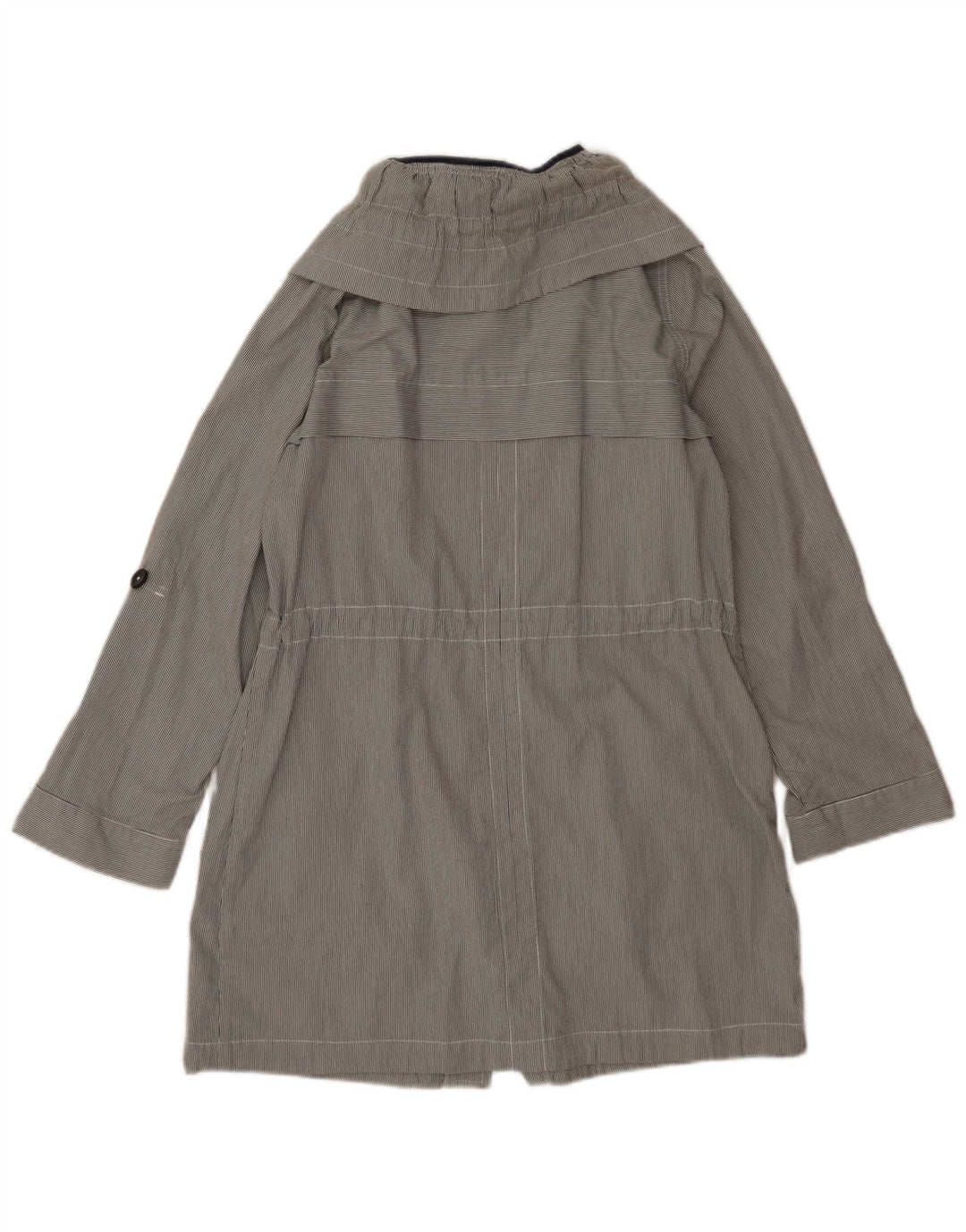 Trench oversize da donna Marks & Spencer UK 10 piccolo gessato grigio