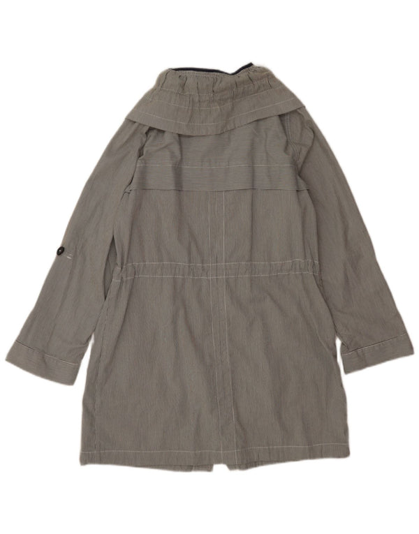 Trench oversize da donna Marks & Spencer UK 10 piccolo gessato grigio