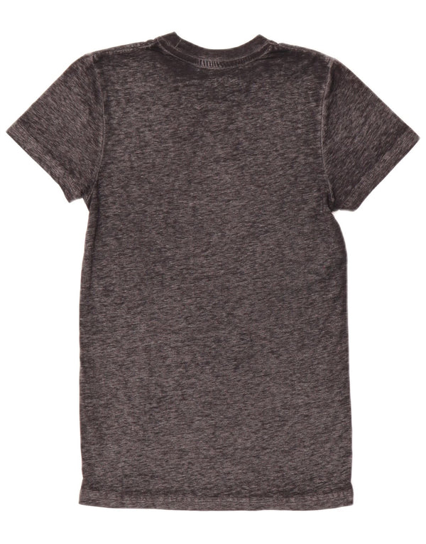 T-shirt grafica da donna Hard Rock Cafe London UK 6 XS grigio chiazzato