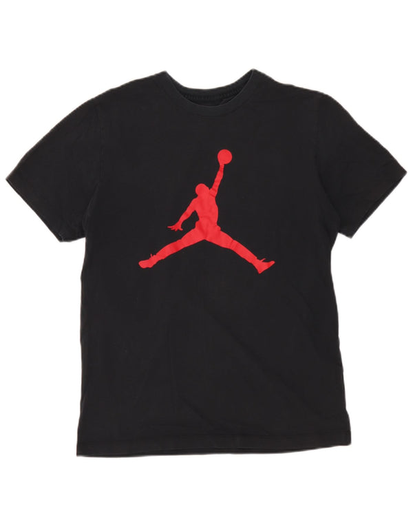 T-shirt grafica da uomo Jordan Top piccola in cotone nero