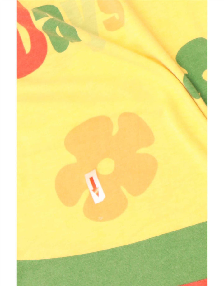 T-shirt grafica da uomo S.Oliver Top grande color block giallo