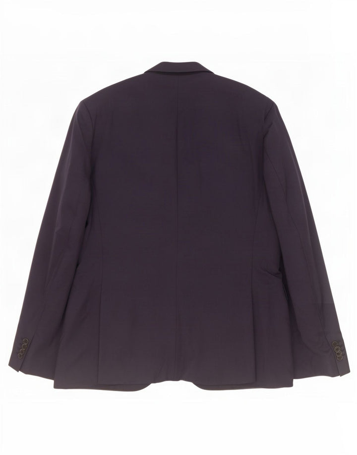 Giacca blazer da uomo a 2 bottoni Hugo Boss EU 52 XL Lana blu navy