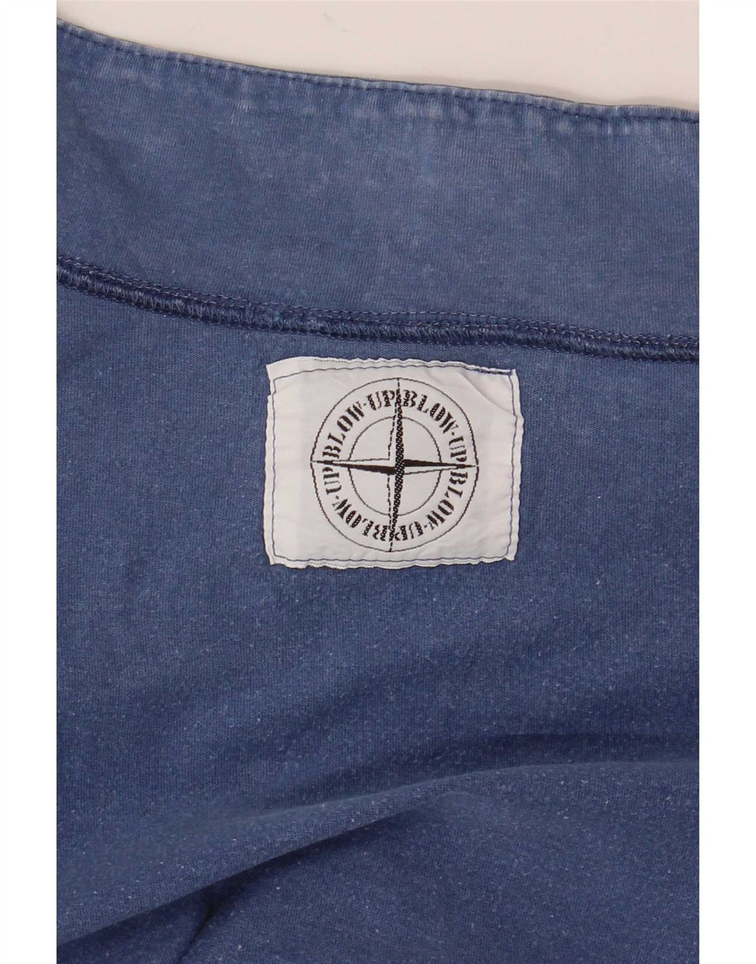 T-shirt grafica da uomo vintage grande blu