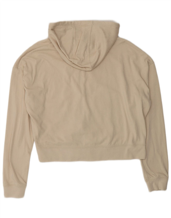 Felpa con cappuccio e zip oversize da donna Nike UK 10 Small Beige Poliestere
