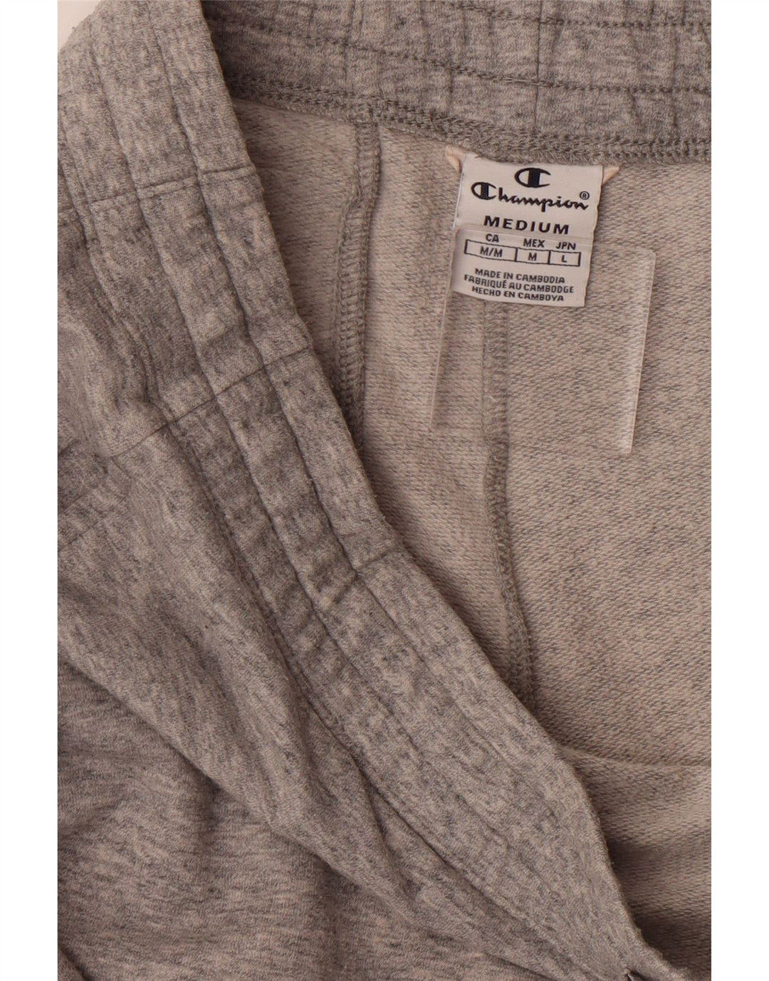 CHAMPION Mens Graphic Tracksuit Trousers Joggers Medium  Grey