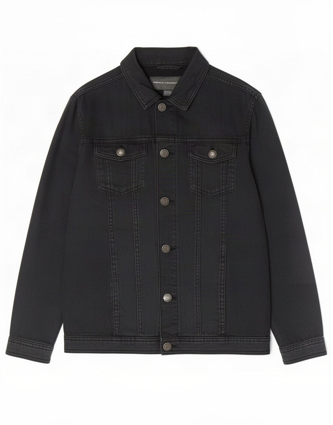 Giacca di jeans da uomo French Connection UK 38 cotone nero medio