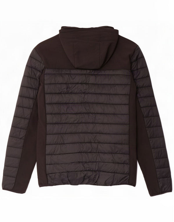 Mountain Warehouse Giacca imbottita con cappuccio da uomo UK 40 Large Nero Nylon