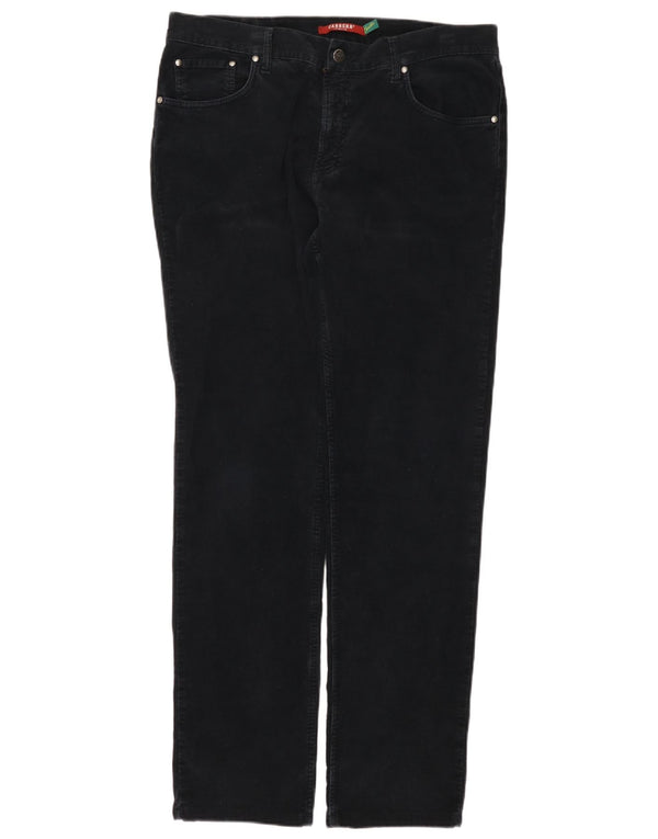 Pantaloni dritti in velluto a coste Carrera 700 da uomo W36 L32 cotone blu navy