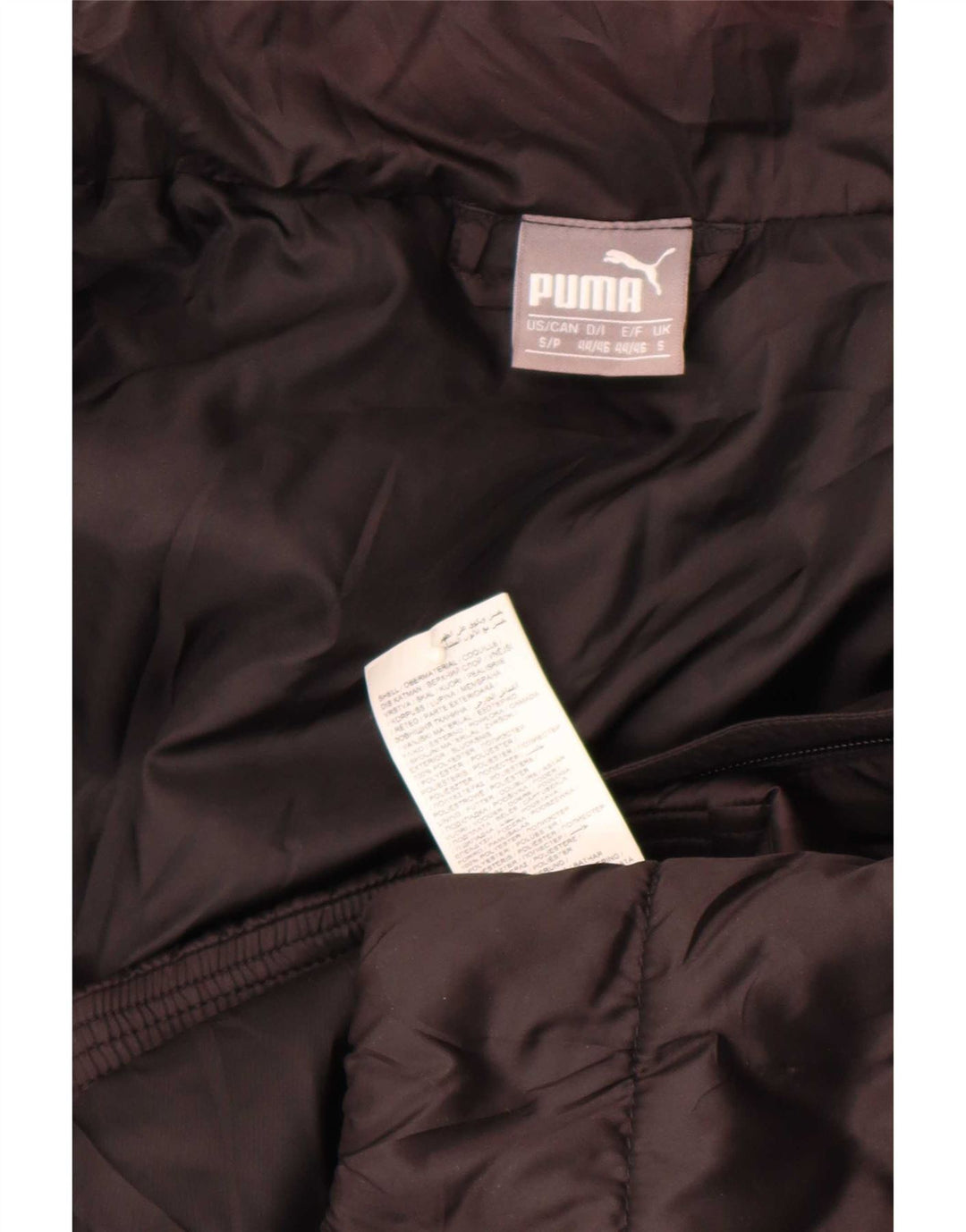 Giacca imbottita da uomo Puma UK 36 Small Nero Poliestere