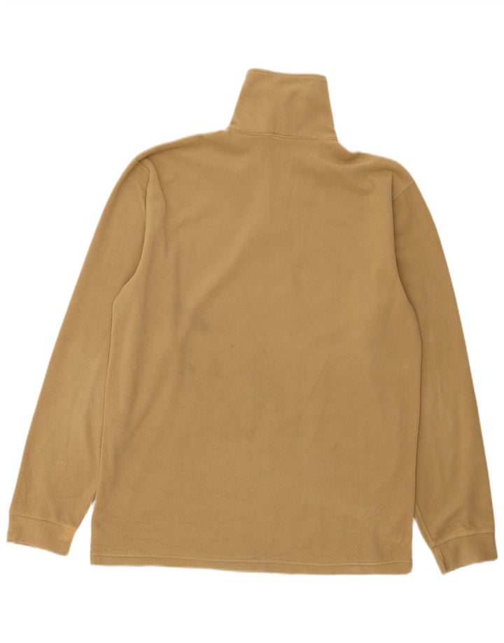 Maglione in pile Champion da uomo con zip e collo XL in poliestere beige