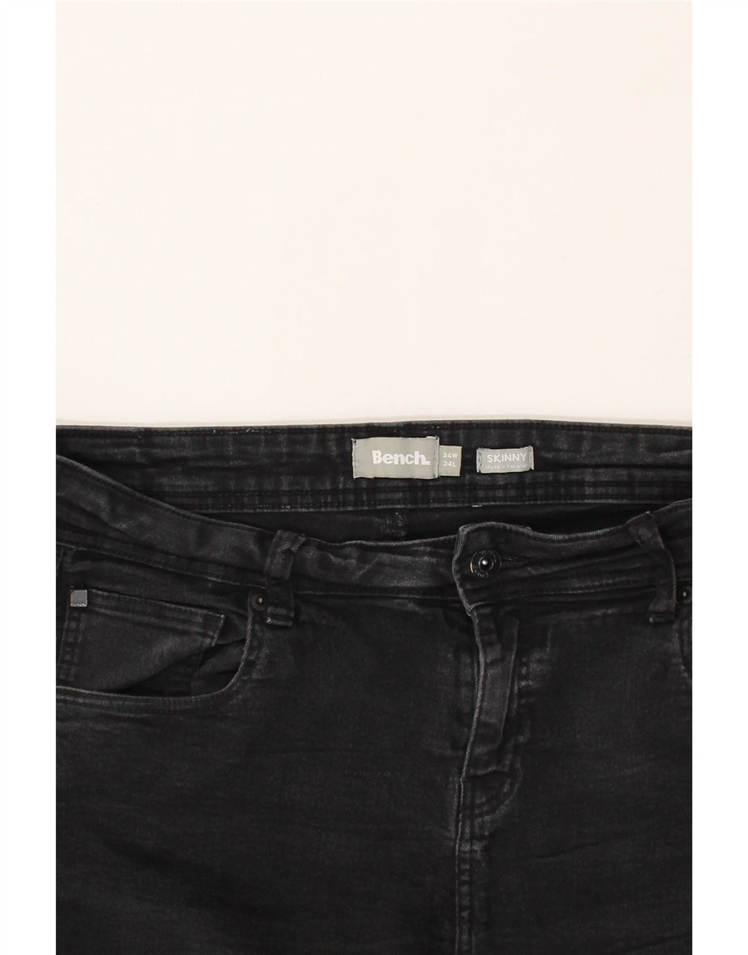 Jeans skinny da donna BENCH W34 L34 cotone nero