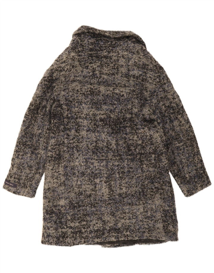 Cappotto doppiopetto da donna Marks & Spencer UK 12 Grigio medio chiazzato