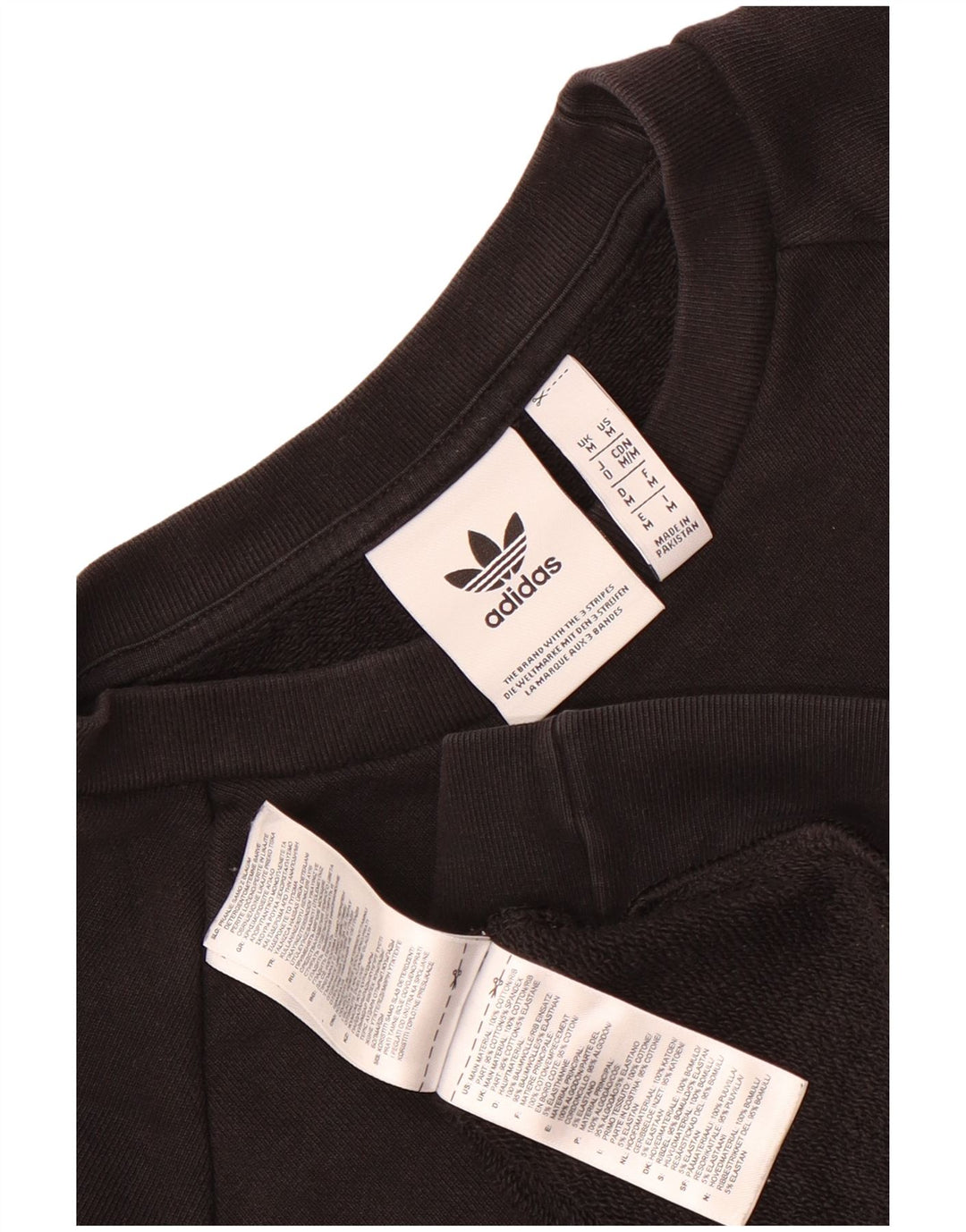 Felpa grafica da uomo Adidas Felpa media in cotone nero