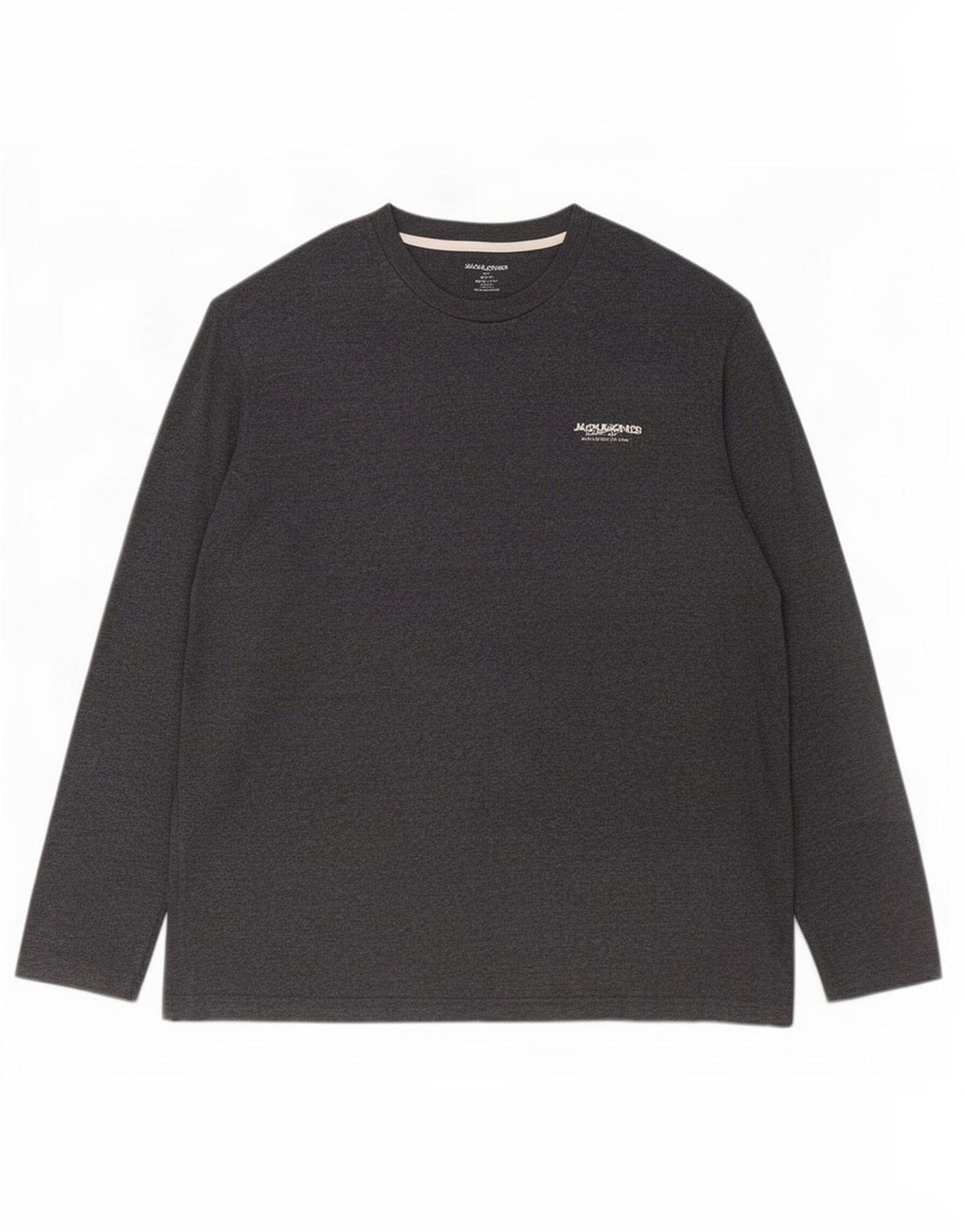 Jack & Jones Top da uomo a maniche lunghe 2XL in cotone grigio