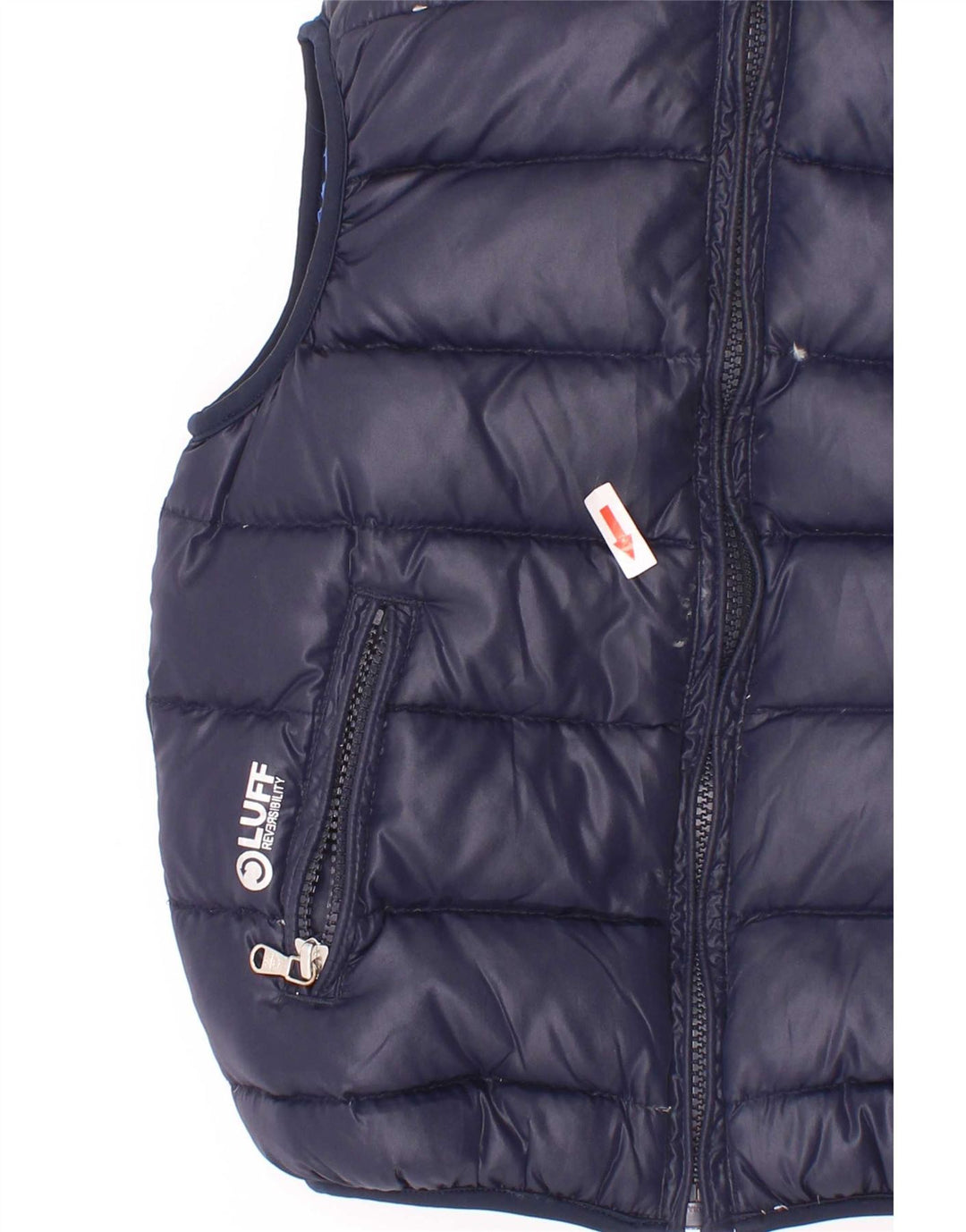 Gilet imbottito reversibile North Sails per ragazzi 3-4 anni in poliestere blu navy
