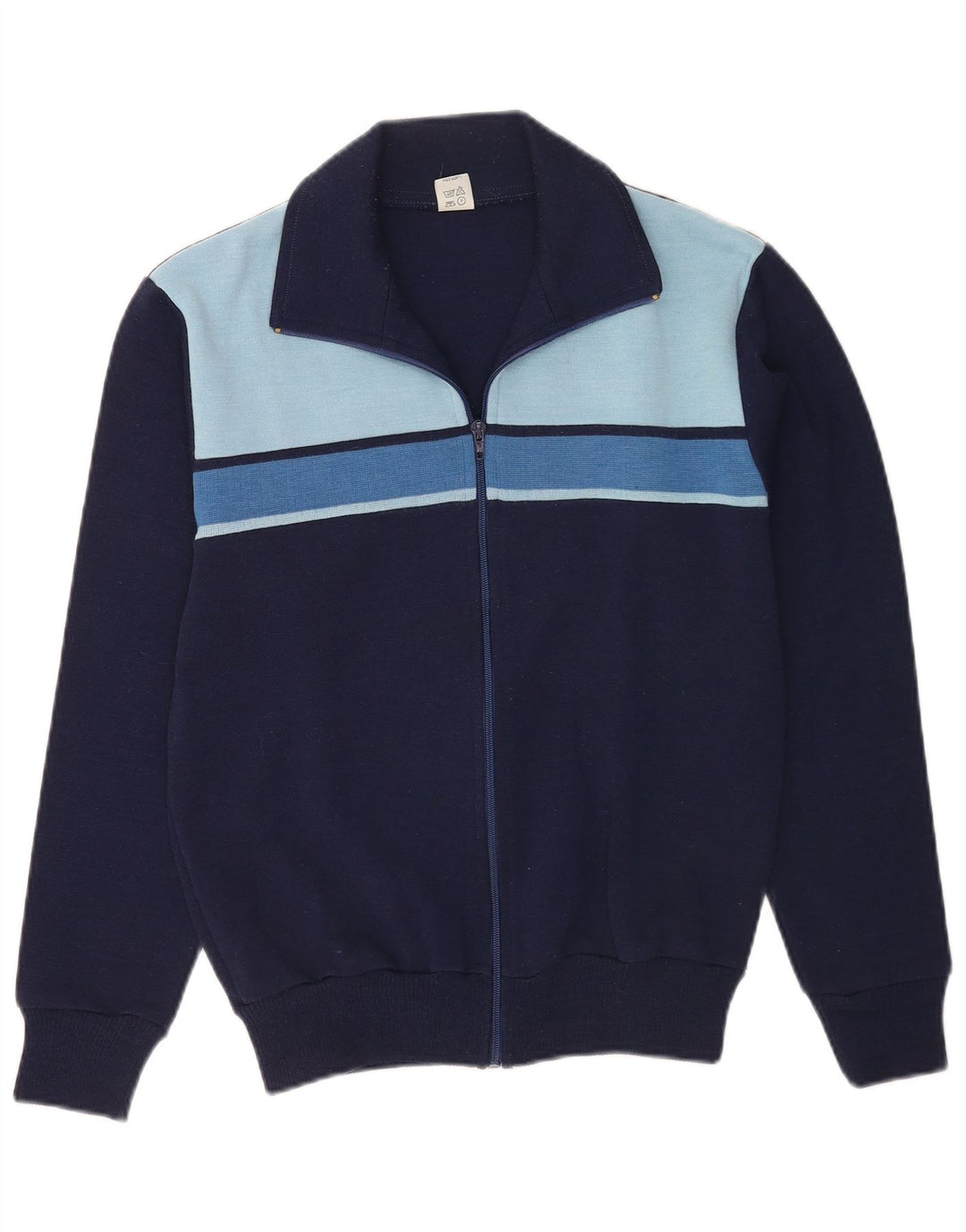 Giacca da tuta da uomo vintage IT 48 Colorblock medio blu navy