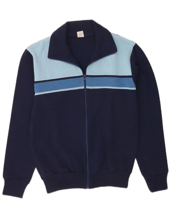 Giacca da tuta da uomo vintage IT 48 Colorblock medio blu navy