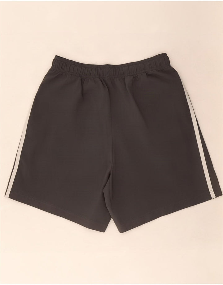Pantaloncini sportivi Adidas da uomo grandi in poliestere grigio