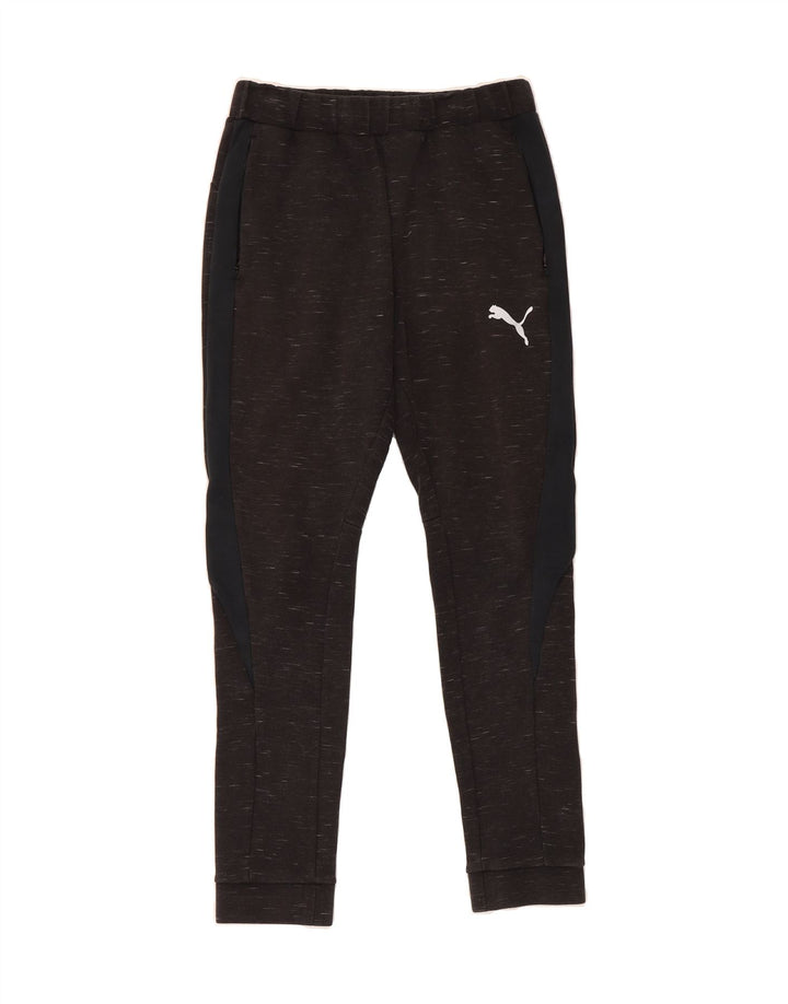 PUMA Mens Tracksuit Trousers Joggers Small Black Flecked Cotton Vintage Puma and Second-Hand Puma from Messina Hembry 