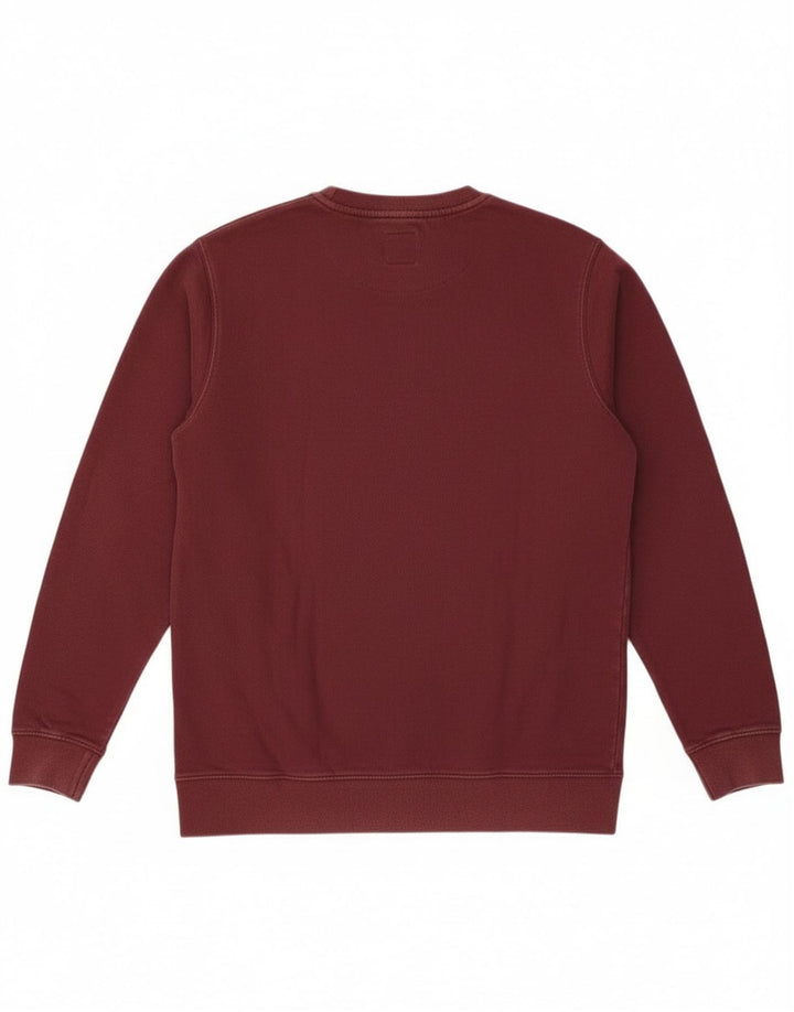 Felpa con grafica da uomo Vans, piccola, in cotone bordeaux