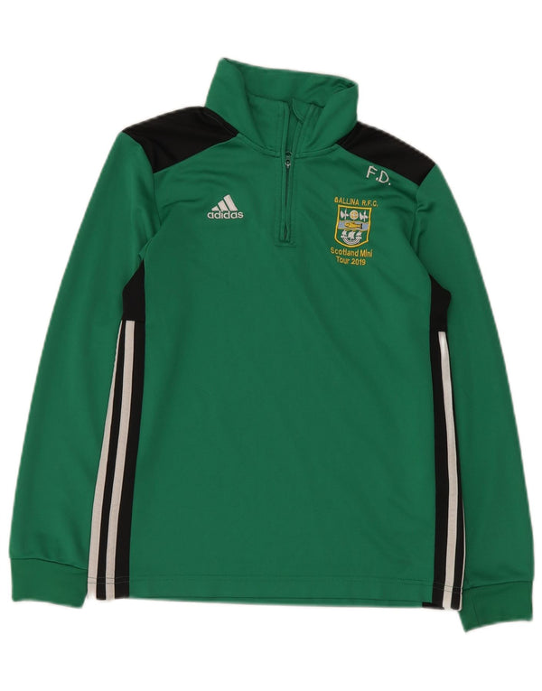 Top della tuta pullover con grafica ADIDAS per ragazzi 11-12 anni color block verde