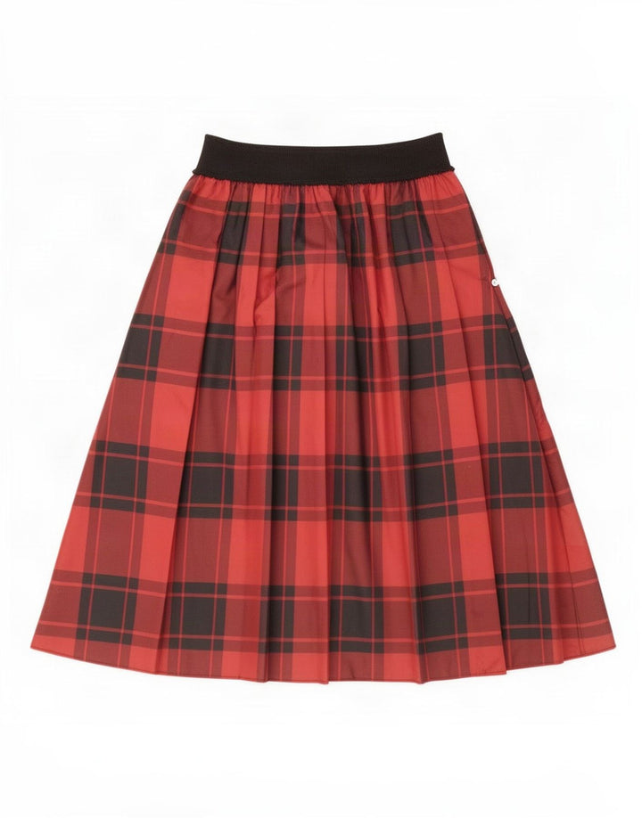 Gonna svasata da donna Penny Black piccola W26 in poliestere a quadri bordeaux