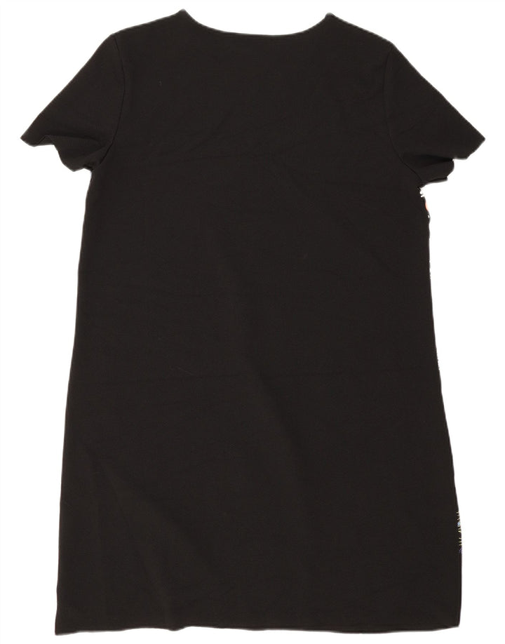 Abito a trapezio da donna Zara con motivo astratto UK 14 medio nero