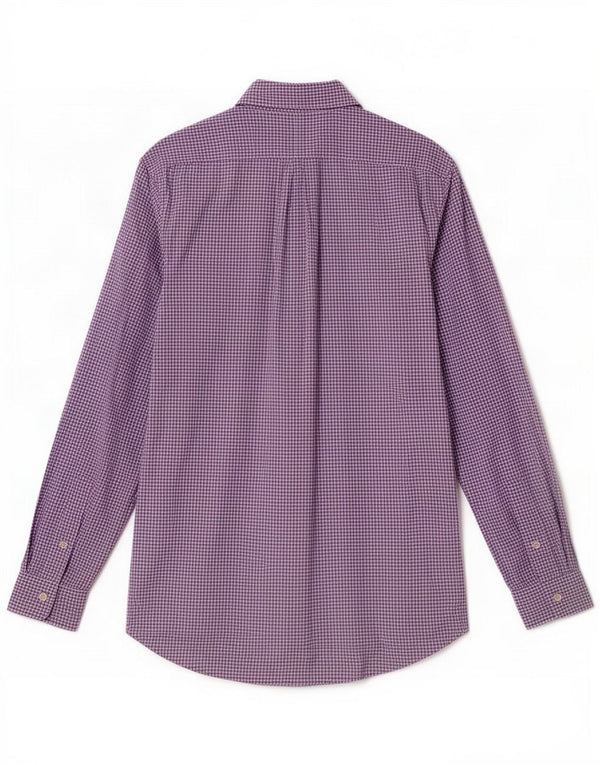 Polo Ralph Lauren Camicia da uomo in cotone a quadretti viola medio