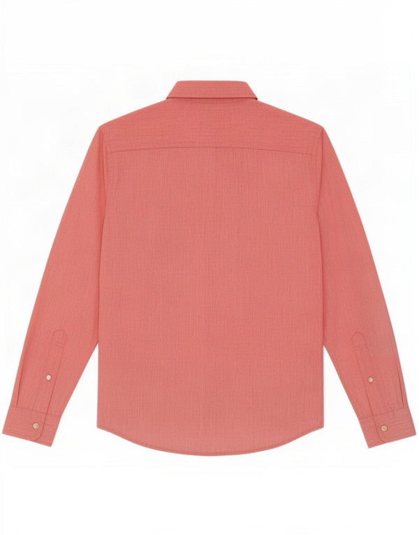 Camicia Hollister da uomo elasticizzata piccola in cotone gessato rosso