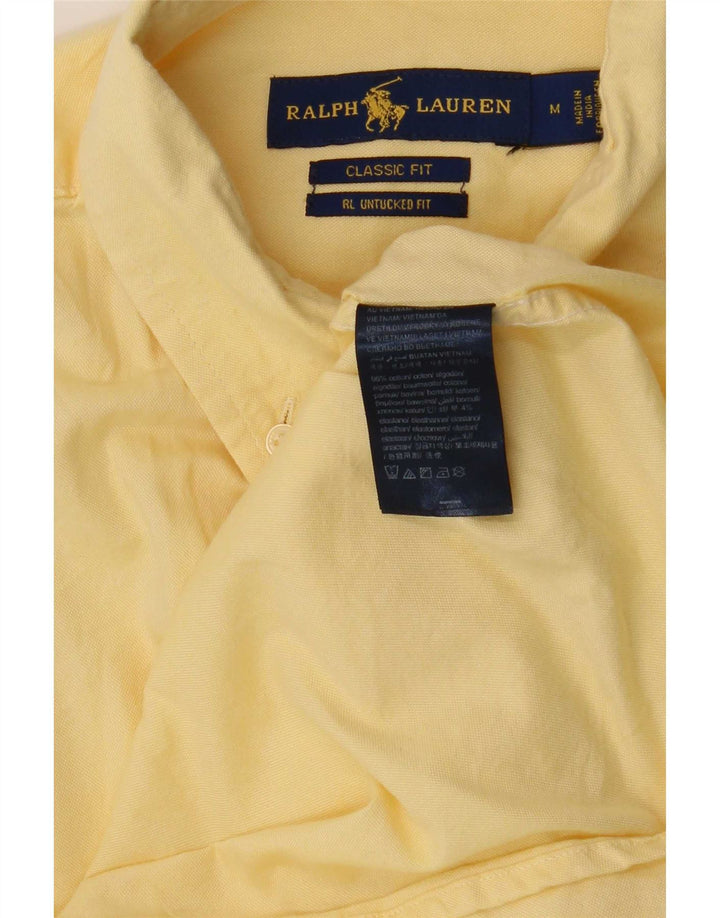 Camicia Ralph Lauren da uomo vestibilità classica in cotone giallo medio