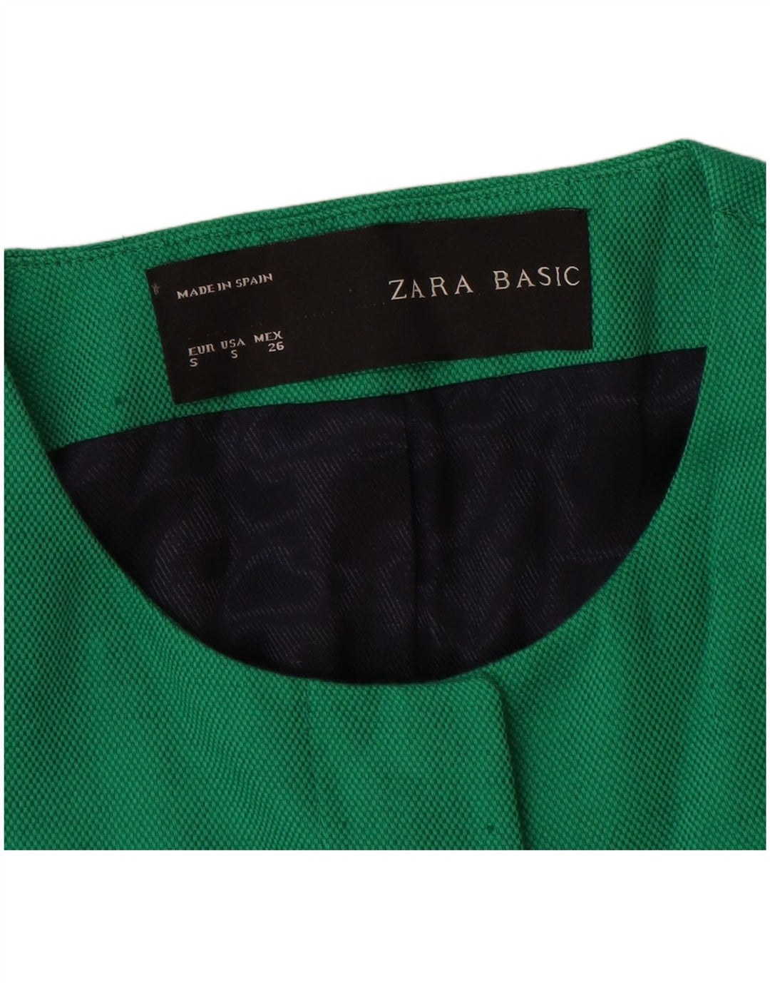 Soprabito Zara da donna UK 10 piccolo in cotone verde