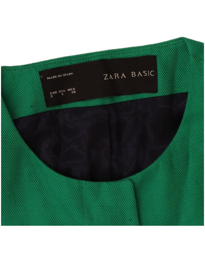Soprabito Zara da donna UK 10 piccolo in cotone verde