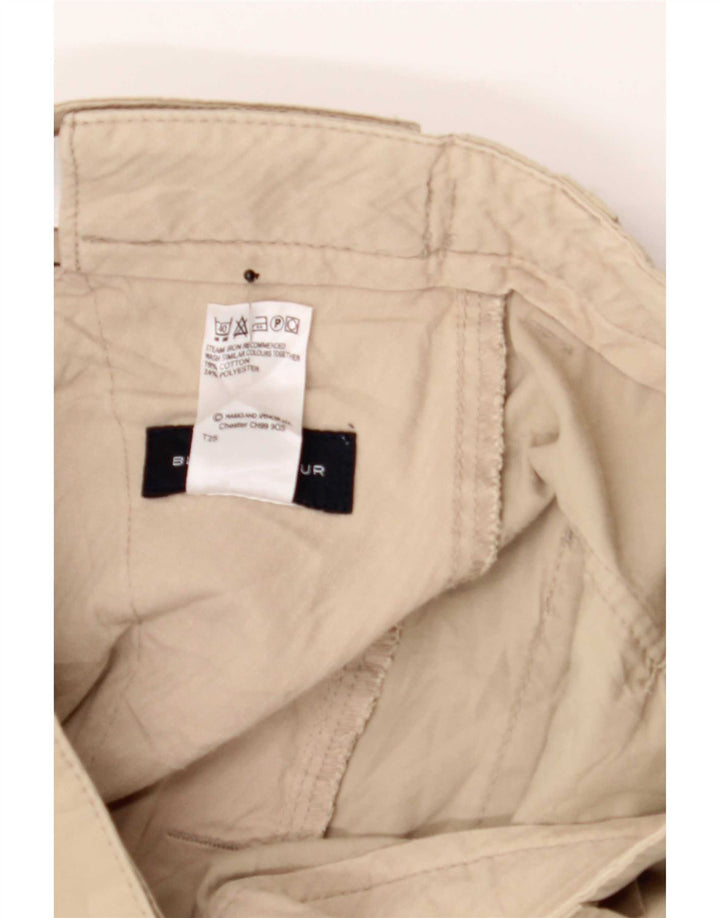 Pantaloncini chino da uomo Marks & Spencer blu Harbour medi W30 cotone beige