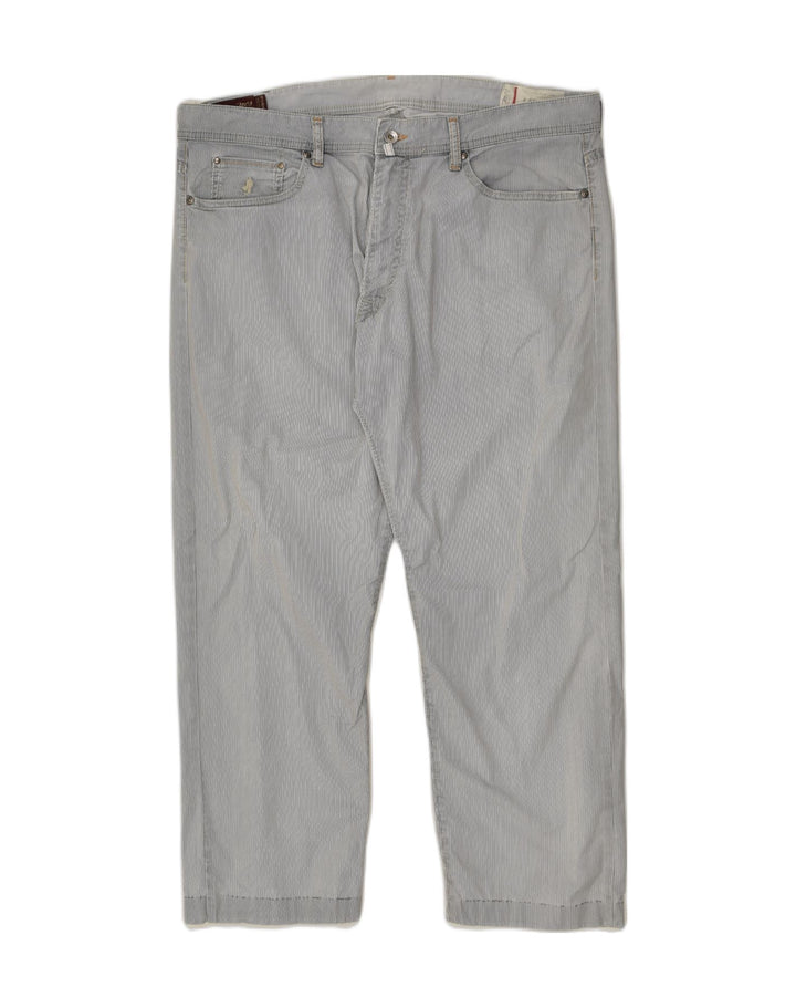 MARLBORO CLASSICS Womens Straight Casual Trousers W38 L30 Blue Pinstripe | Vintage Marlboro Classics | Thrift | Second-Hand Marlboro Classics | Used Clothing | Messina Hembry 