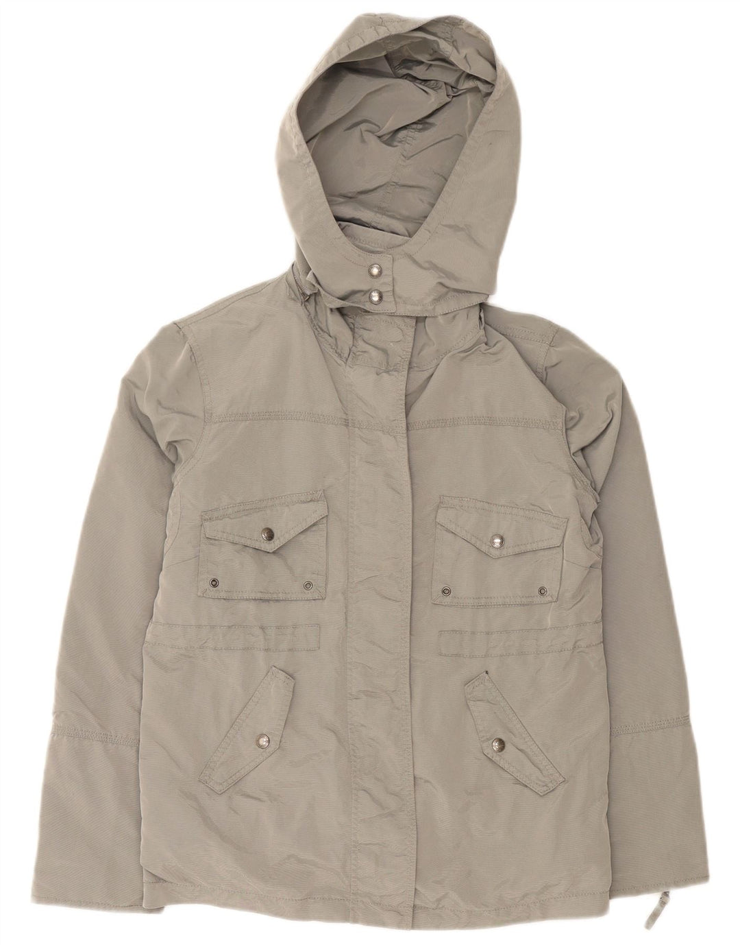 Giacca utility con cappuccio da donna Calvin Klein Jeans UK 14 Grigio medio